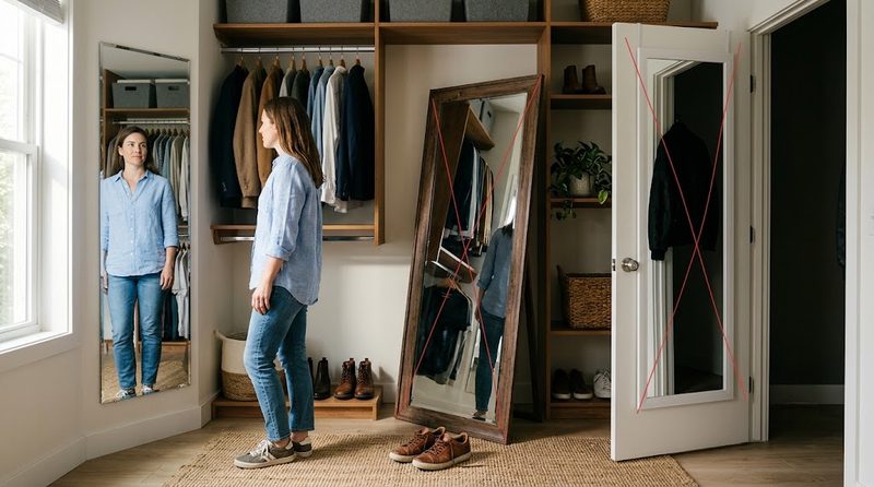 The Mirror: Placement, Size, Lighting, and Why Leaning It Against the Wall Isn't a Plan