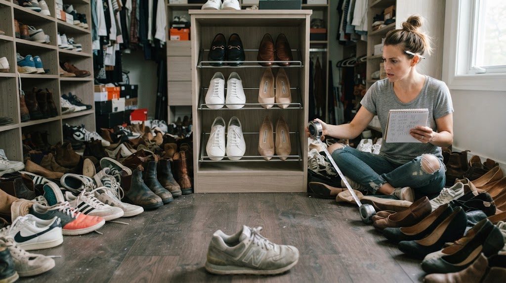 Shoe Storage: The Geometry Problem Nobody Solved Until They Counted Their Actual Pairs