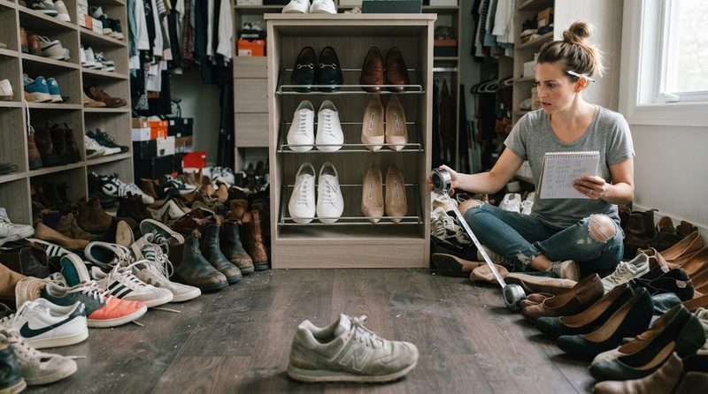 Shoe Storage: The Geometry Problem Nobody Solved Until They Counted Their Actual Pairs