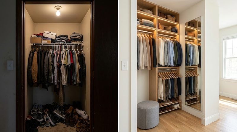 Before-and-After: An OKC Bungalow's Closet Went from 32 Square Feet of Chaos to a Room She Actually Wants to Stand In