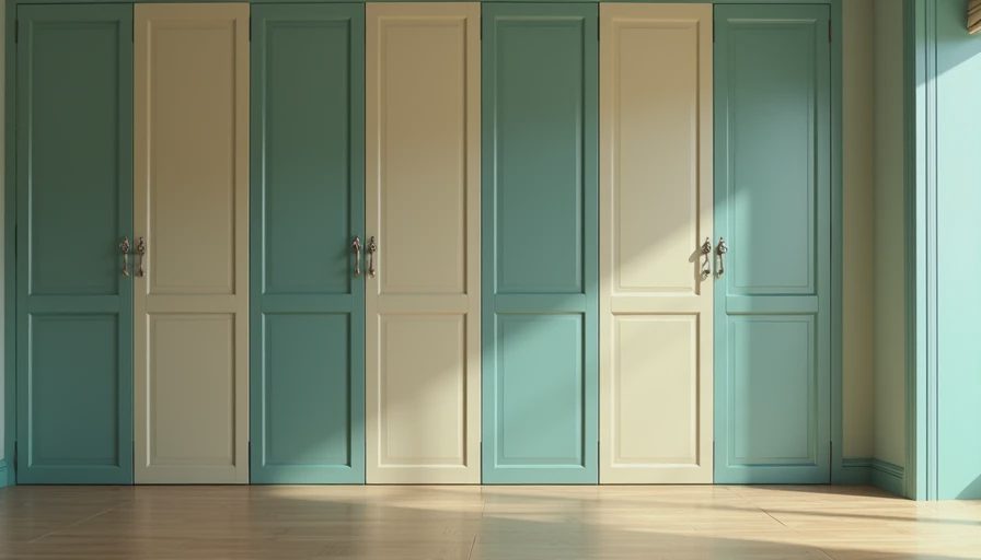 Illustration for closet door styles