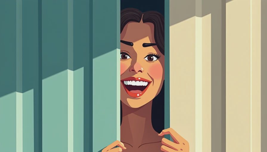 Illustration for accordion style closet doors