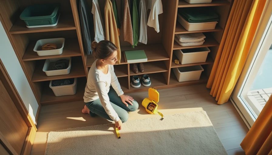 Visual context for walk in closet design