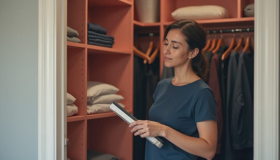 Visual context for small walk in closet design ideas