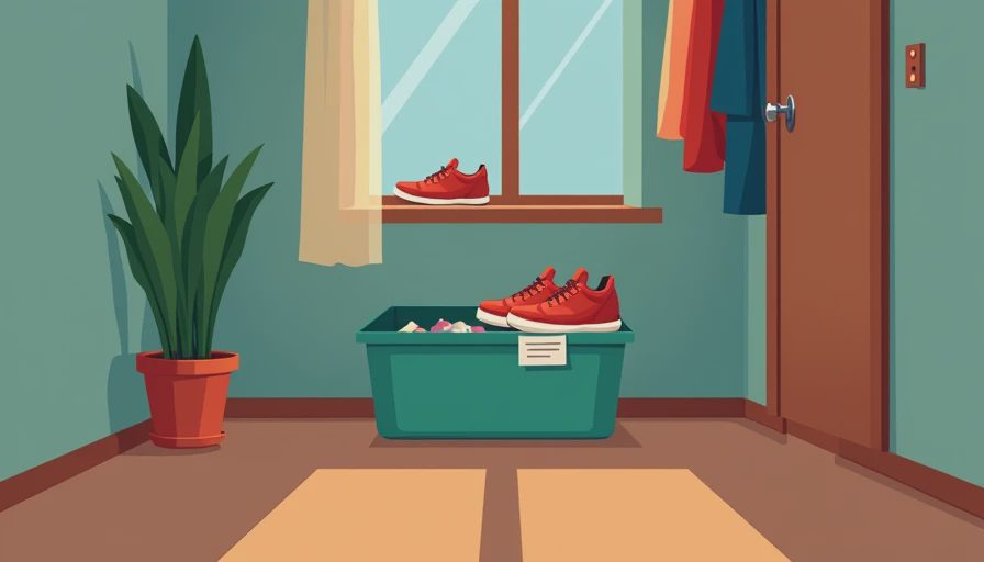 Visual context for shoe storage solutions