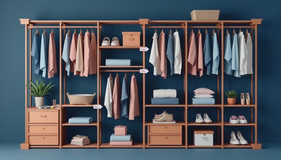Illustration for high-capacity wardrobe systems seasonal rotation