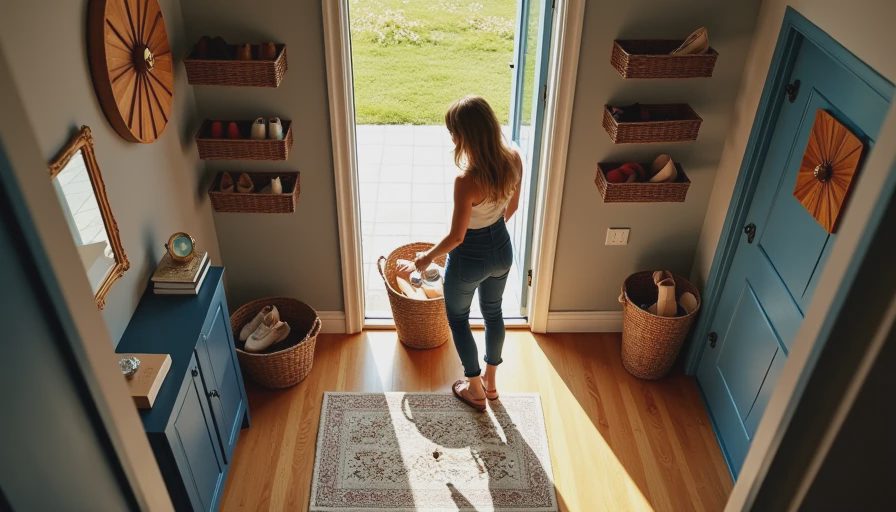 Visual context for easy shoe storage solutions