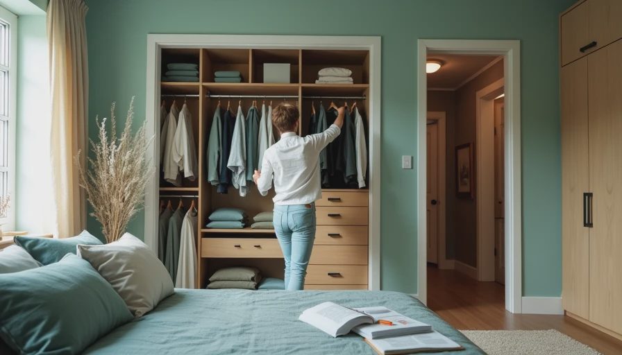 Visual context for average cost custom closet
