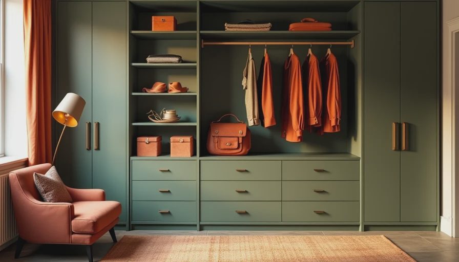 Visual context for walk in closets
