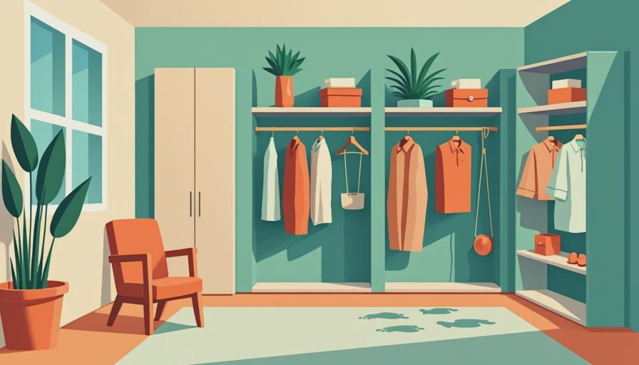 Visual context for closet walk