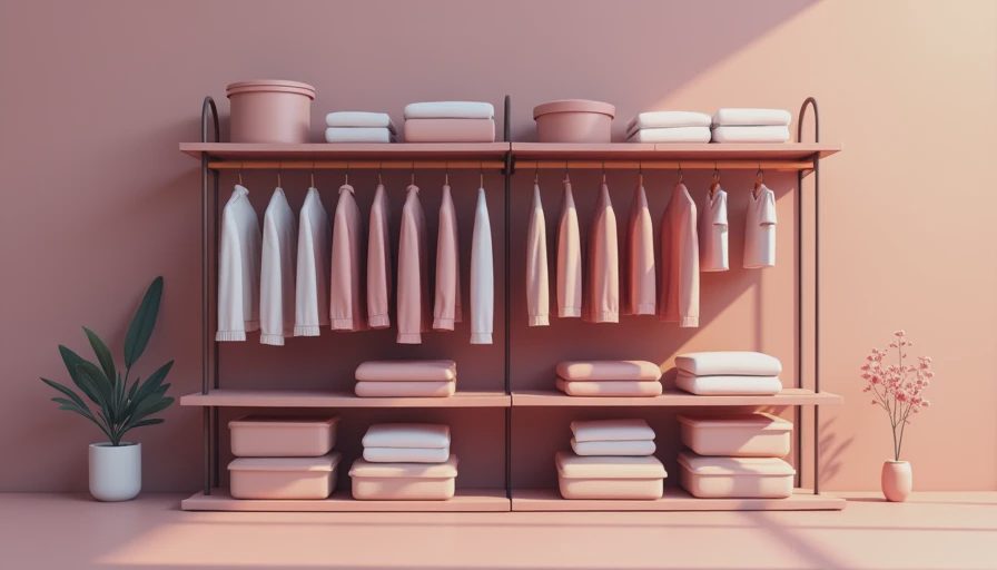 Illustration for big closet top shelf